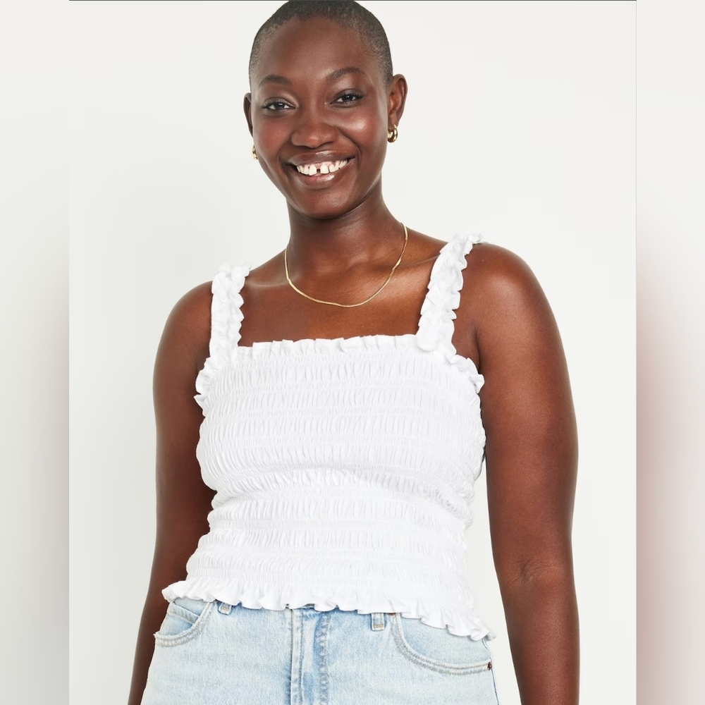 Fitted Smocked Tank Top